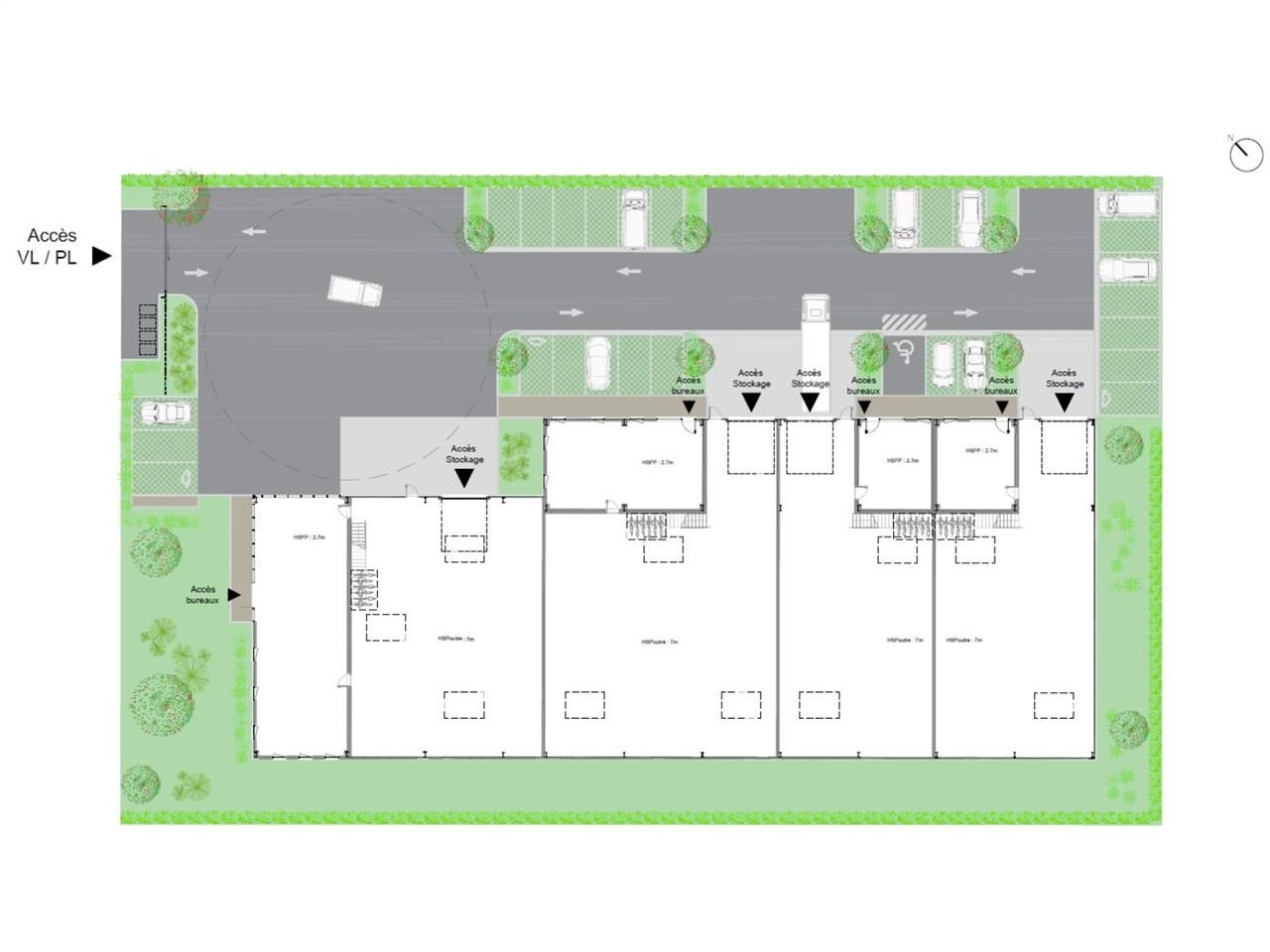 Location entrepots 925 m² divisibles à partir de 359 m²