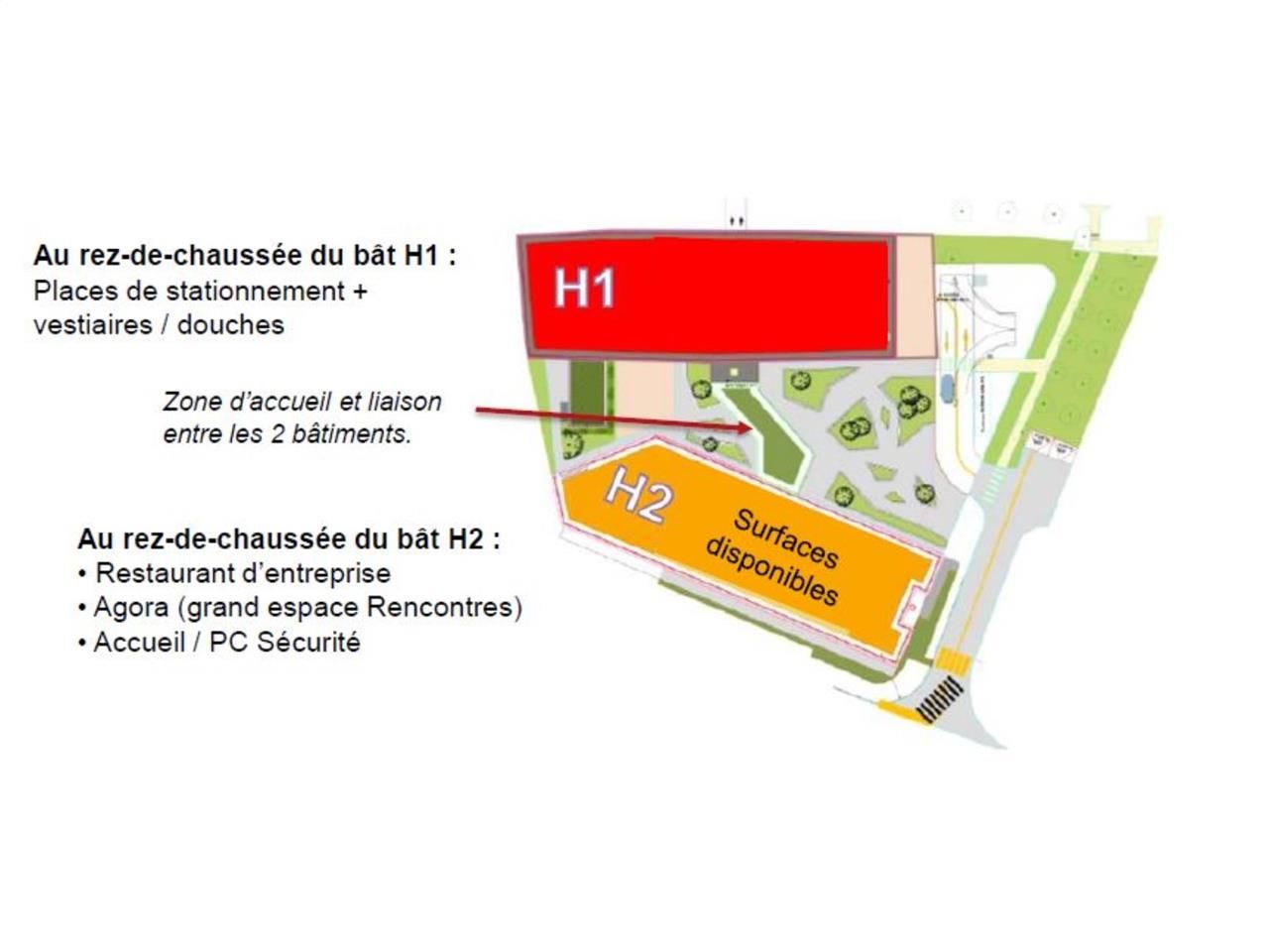 Location bureaux 1028 m² non divisibles