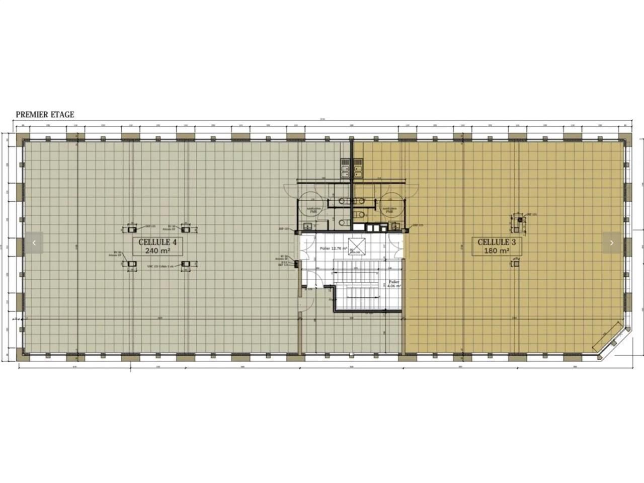 Location bureaux 430 m² non divisibles