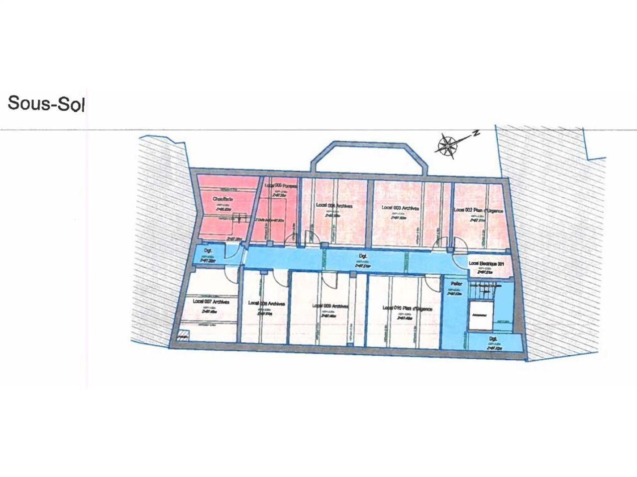Vente bureaux 1192 m² non divisibles