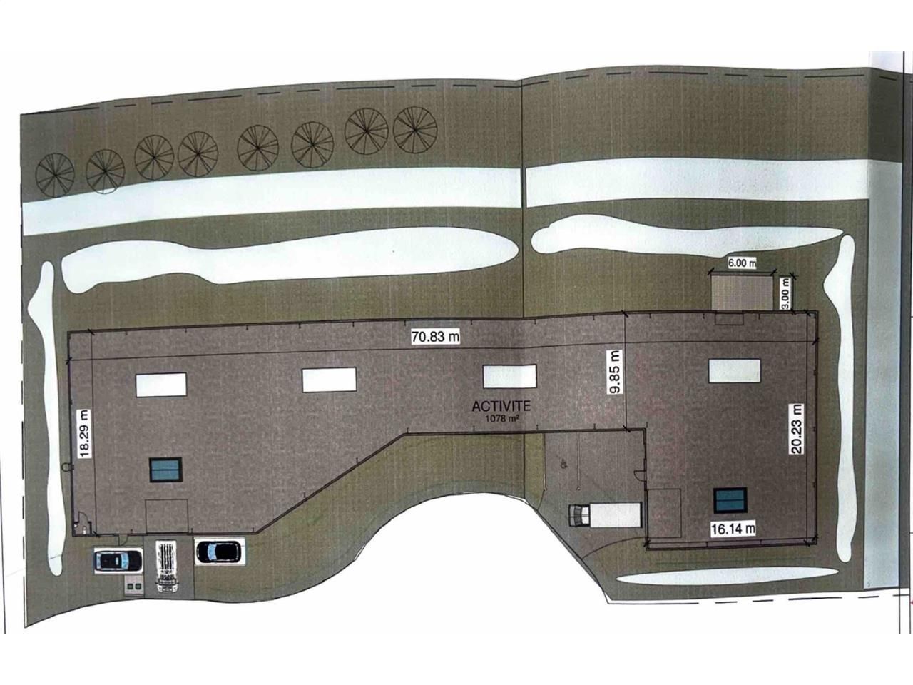 Vente entrepots 1078 m² non divisibles