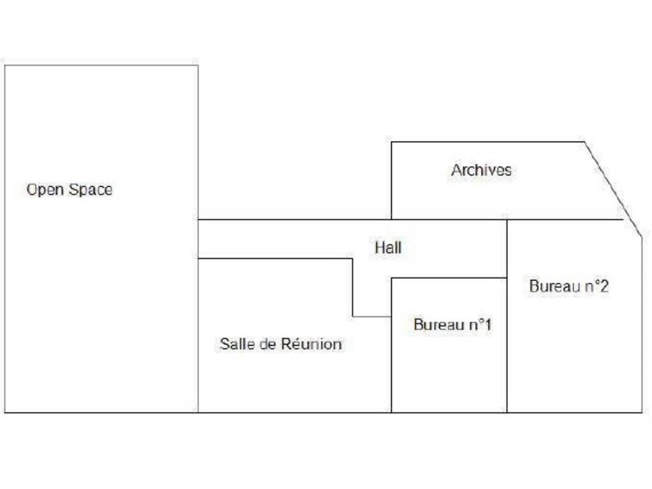 Location bureaux 102 m² non divisibles