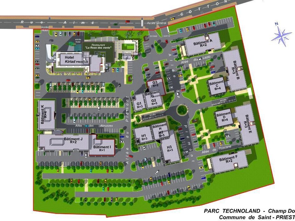 Location bureaux 3286 m² divisibles à partir de 93 m²