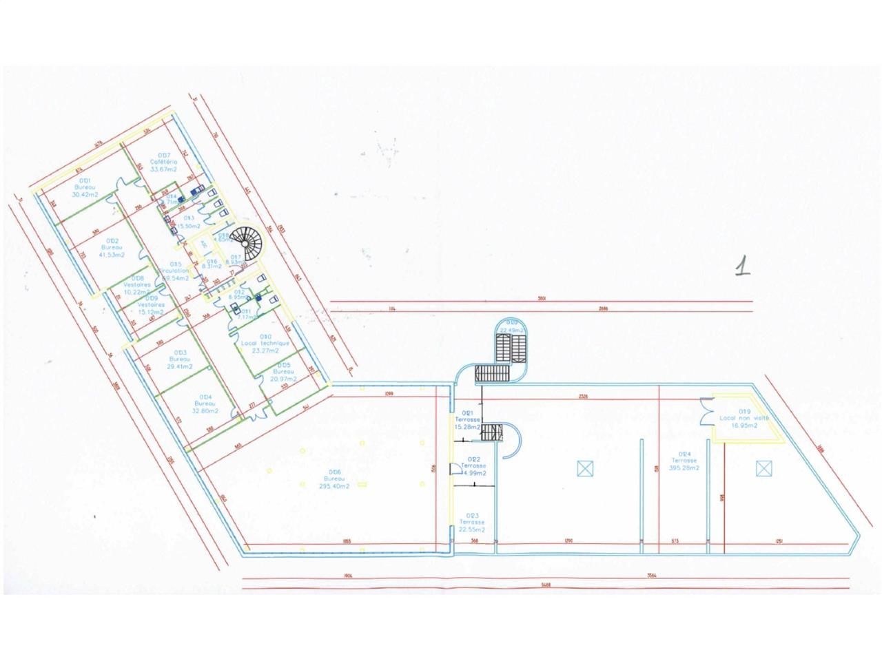 Location bureaux 1354 m² divisibles à partir de 215 m²