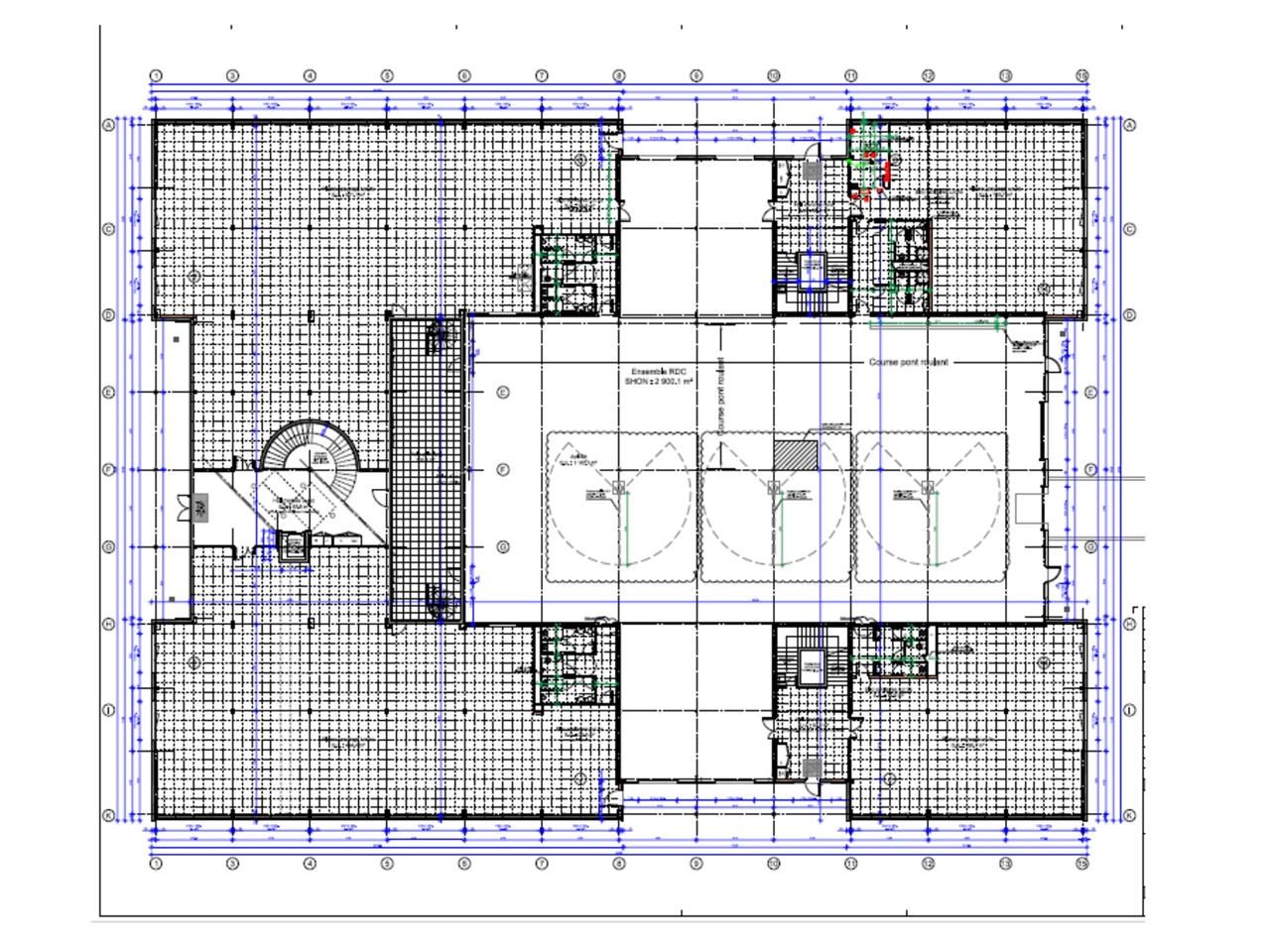 Location bureaux 3939 m² divisibles à partir de 134 m²