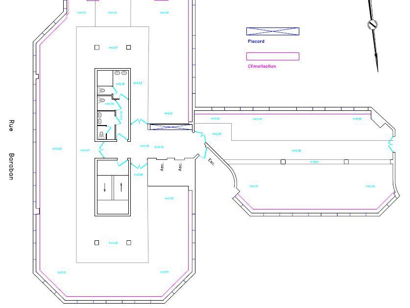 Location bureaux 1069 m² divisibles à partir de 51 m²