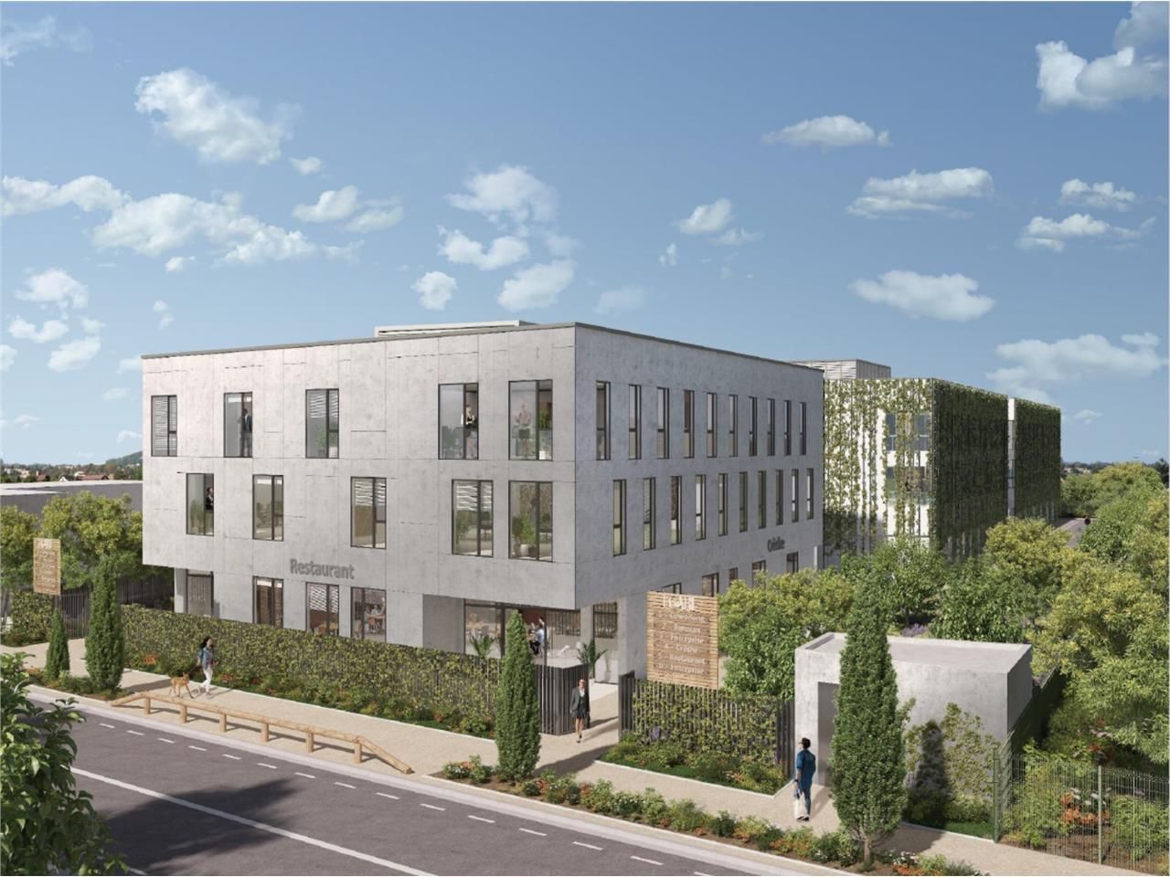 Implanté en bordure d'un axe structurant, au coeu