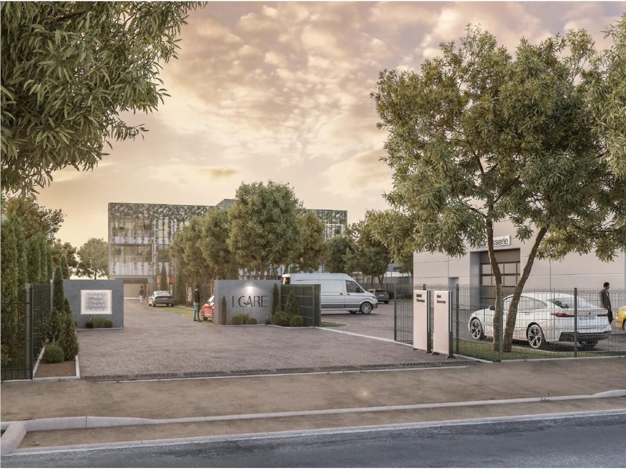 Implanté en bordure d'un axe structurant, au coeu