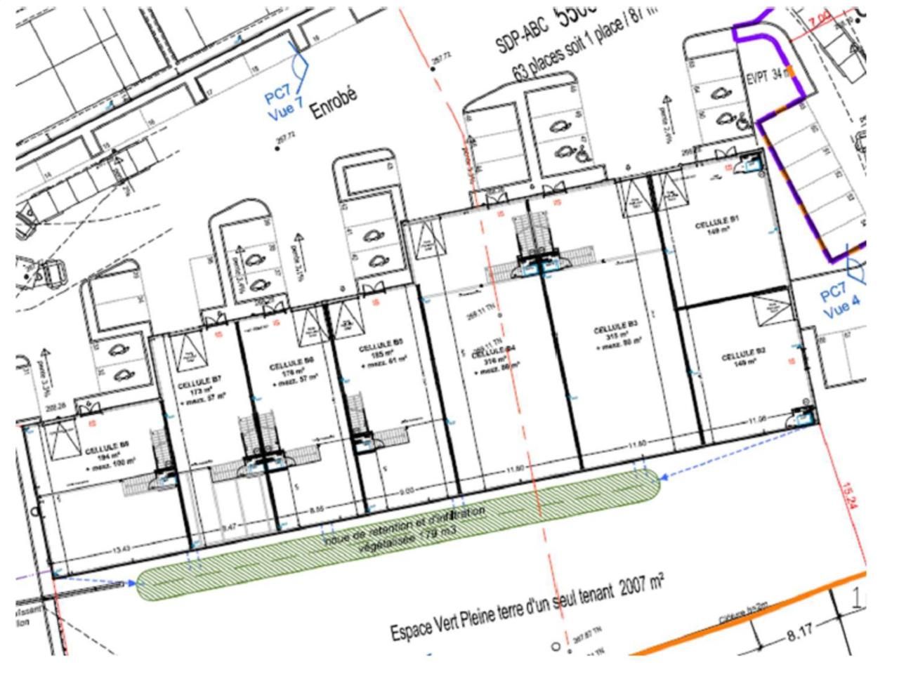 Vente entrepots 4382 m² divisibles à partir de 149 m²