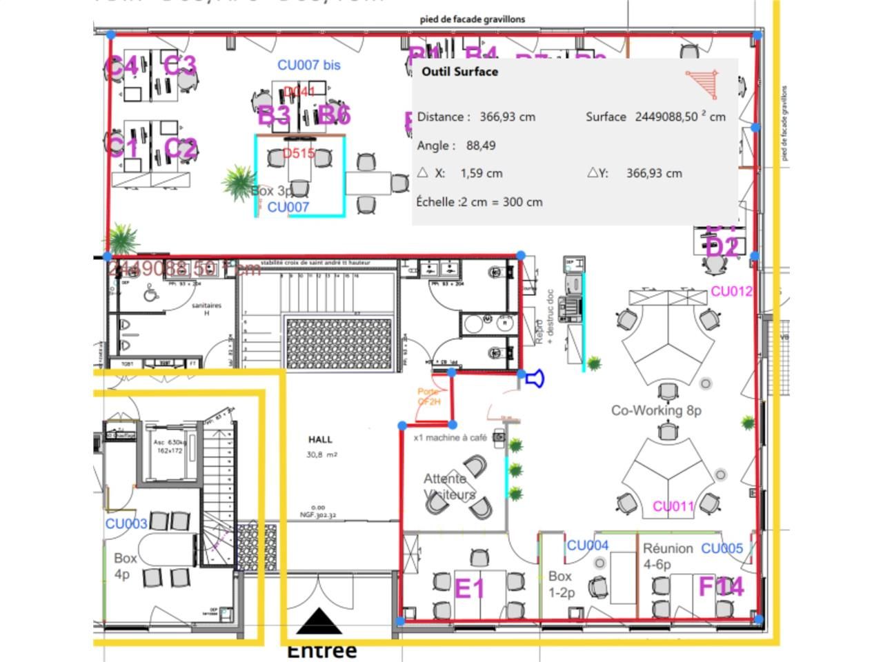 Location bureaux 1152 m² divisibles à partir de 320 m²
