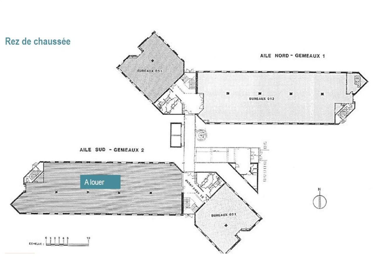 Location bureaux 1471 m² divisibles à partir de 489 m²