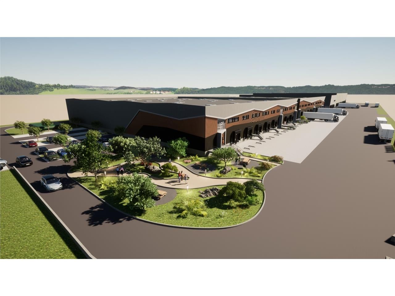 Dans la zone logistique de l'Isle d'Abeau, au Sud