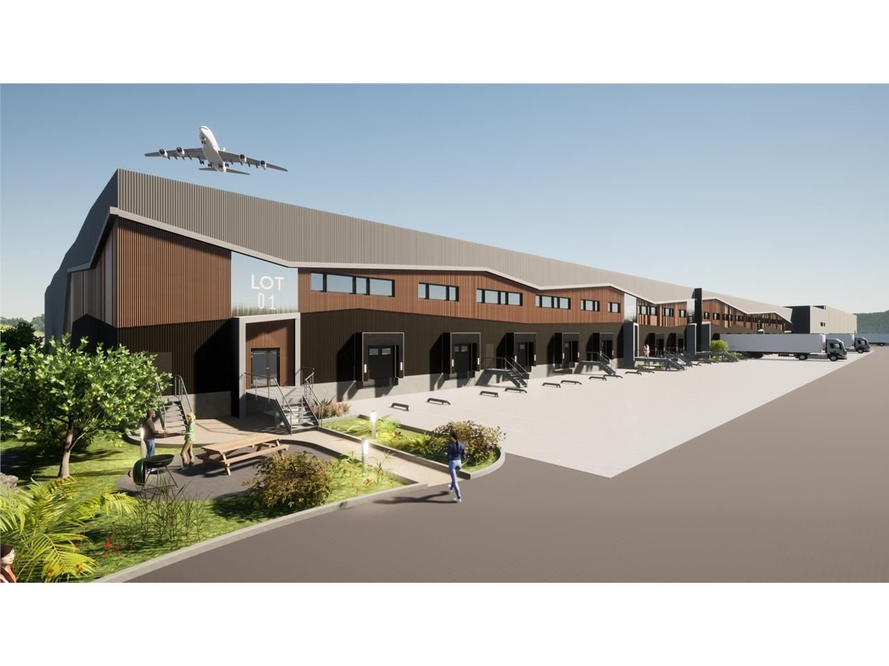 Dans la zone logistique de l'Isle d'Abeau, au Sud