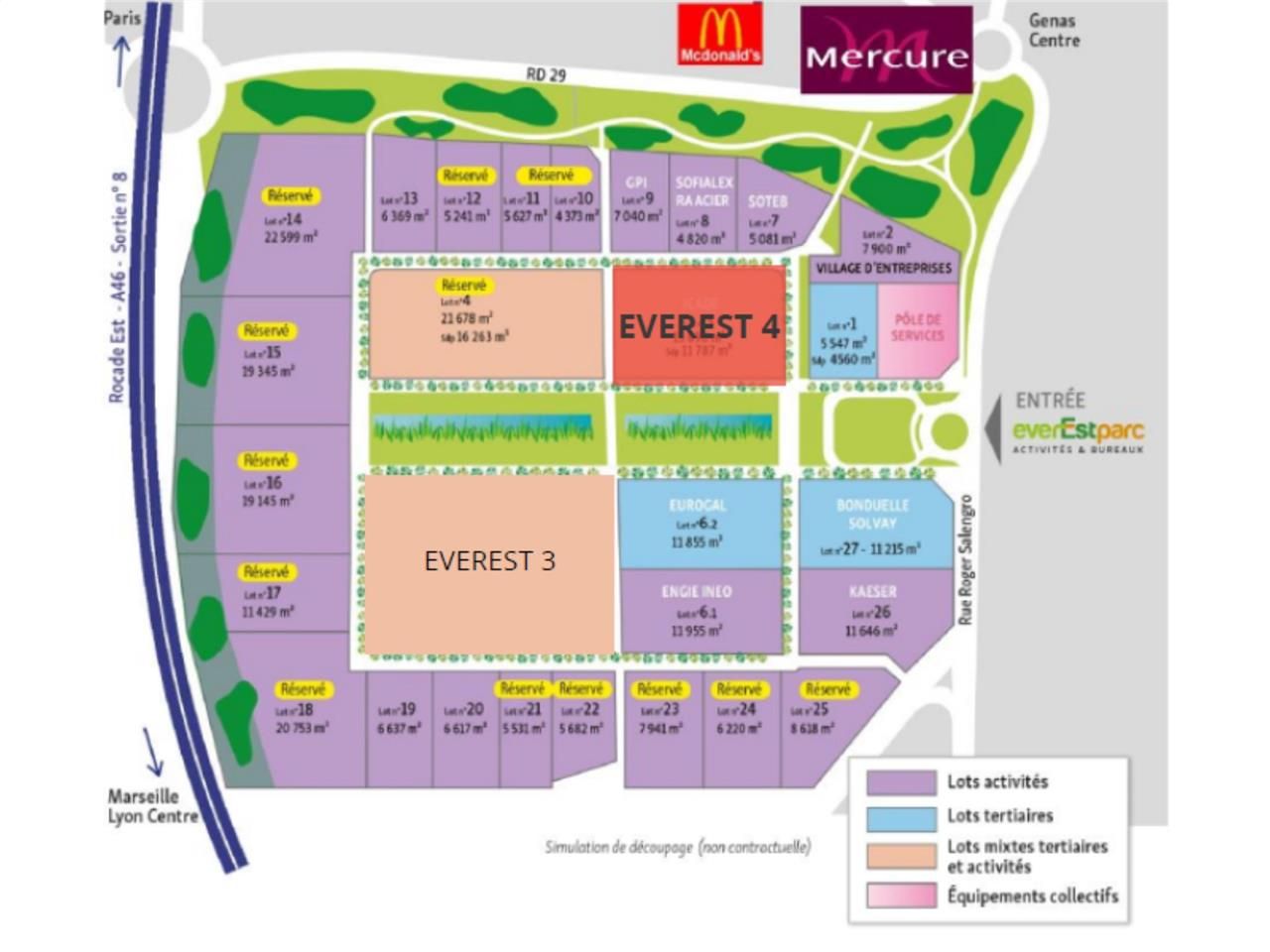 Bureaux neufs proposés à la vente au coeur du sit
