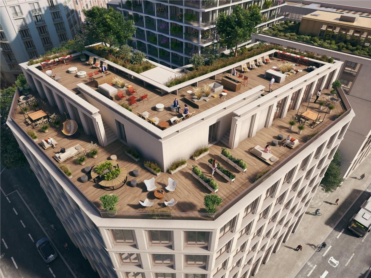 Parfaitement intégré au quartier de la Part-Dieu 