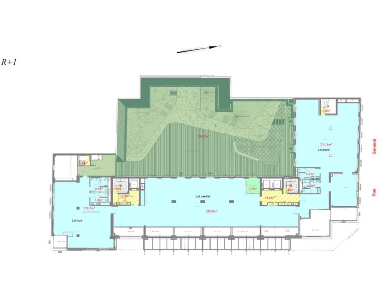 Location bureaux 4289 m² divisibles à partir de 895 m²