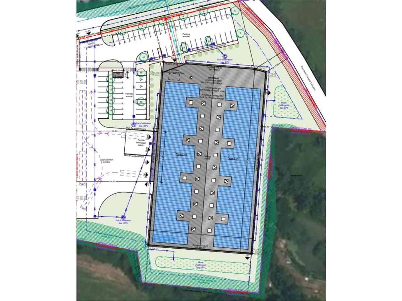 Location entrepots 4557 m² non divisibles