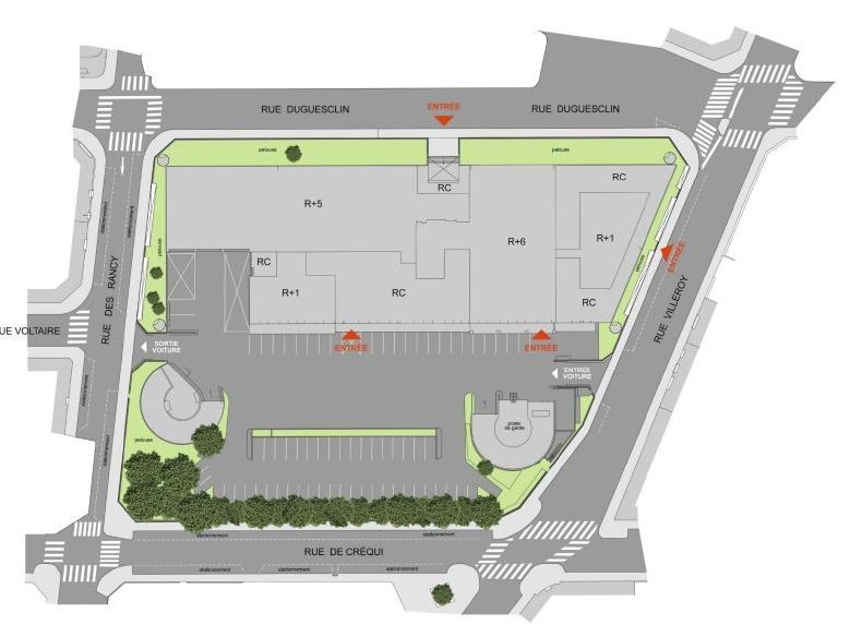 Location bureaux 705 m² non divisibles