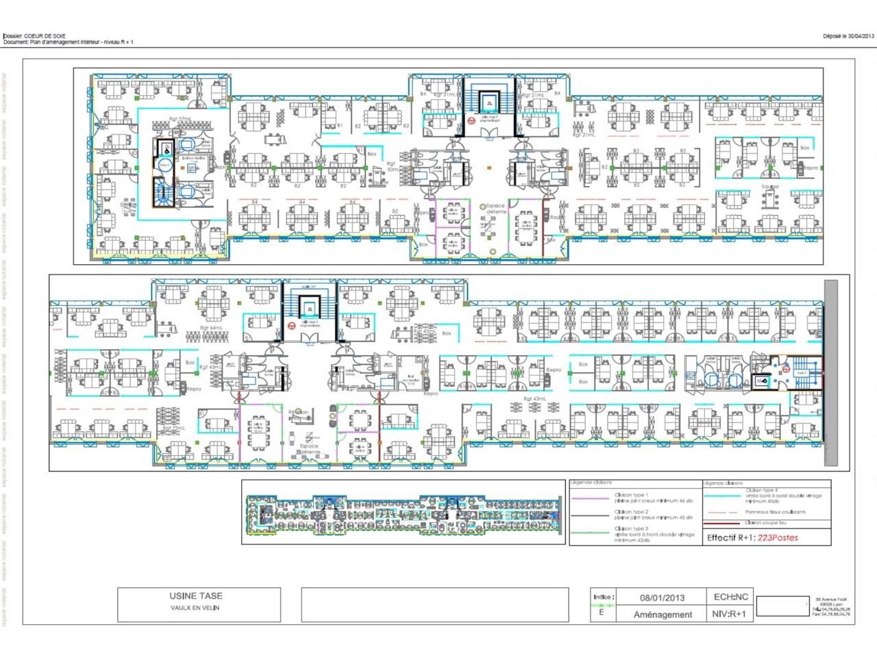 Location bureaux 7723 m² non divisibles