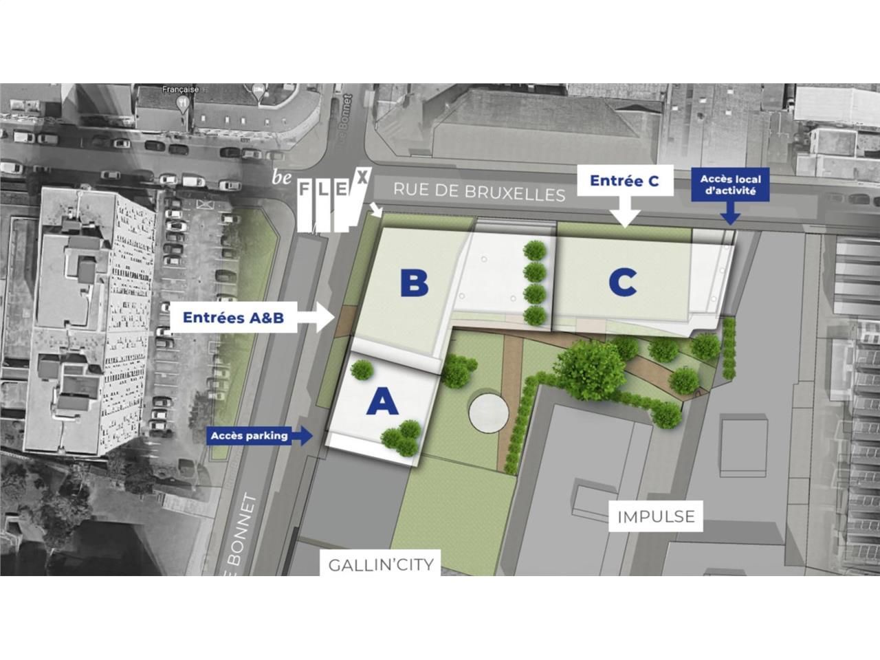 Location bureaux 7156 m² divisibles à partir de 359 m²