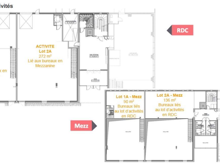 Location entrepots 408 m² non divisibles