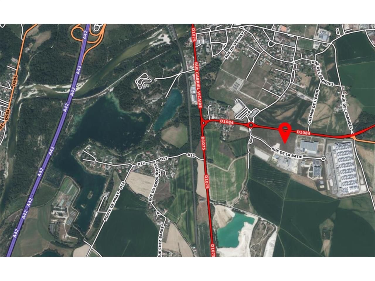 A l'Est de Lyon, à proximité de la plaine de l'Ai