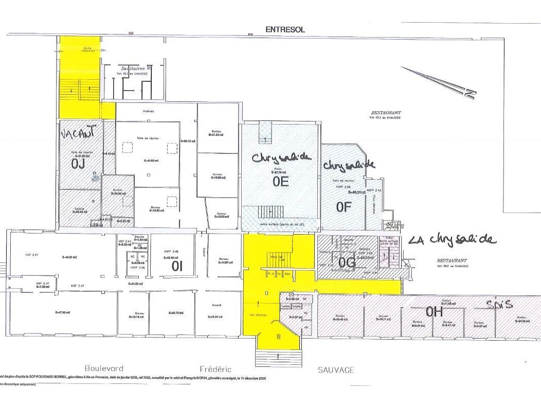 Location bureaux 879 m² divisibles à partir de 100 m²