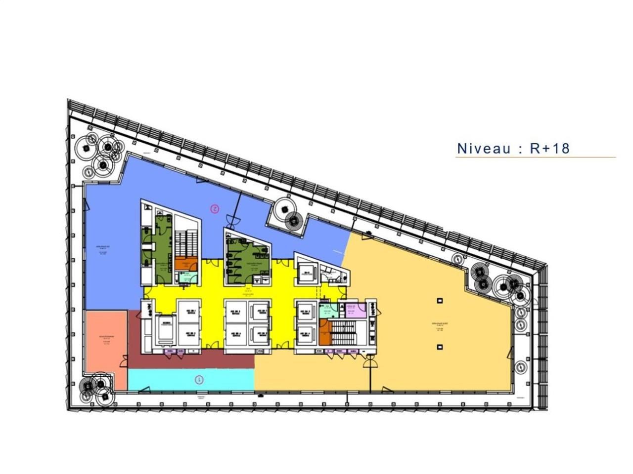 Location bureaux 5484 m² divisibles à partir de 66 m²