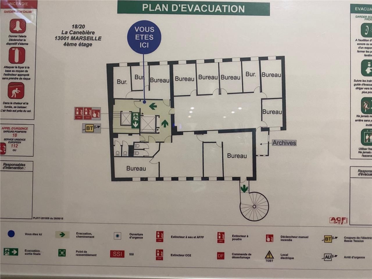 Location bureaux 250 m² non divisibles