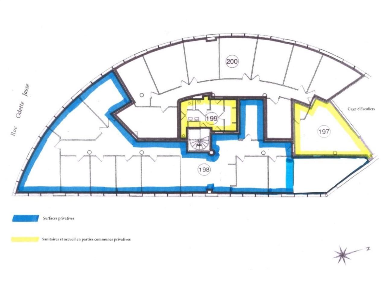 Location bureaux 234 m² non divisibles