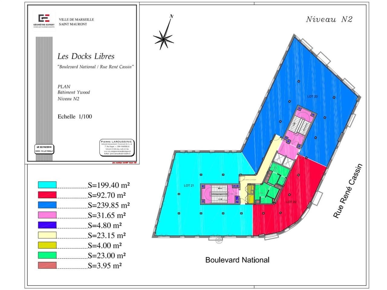 Location bureaux 3034 m² divisibles à partir de 110 m²