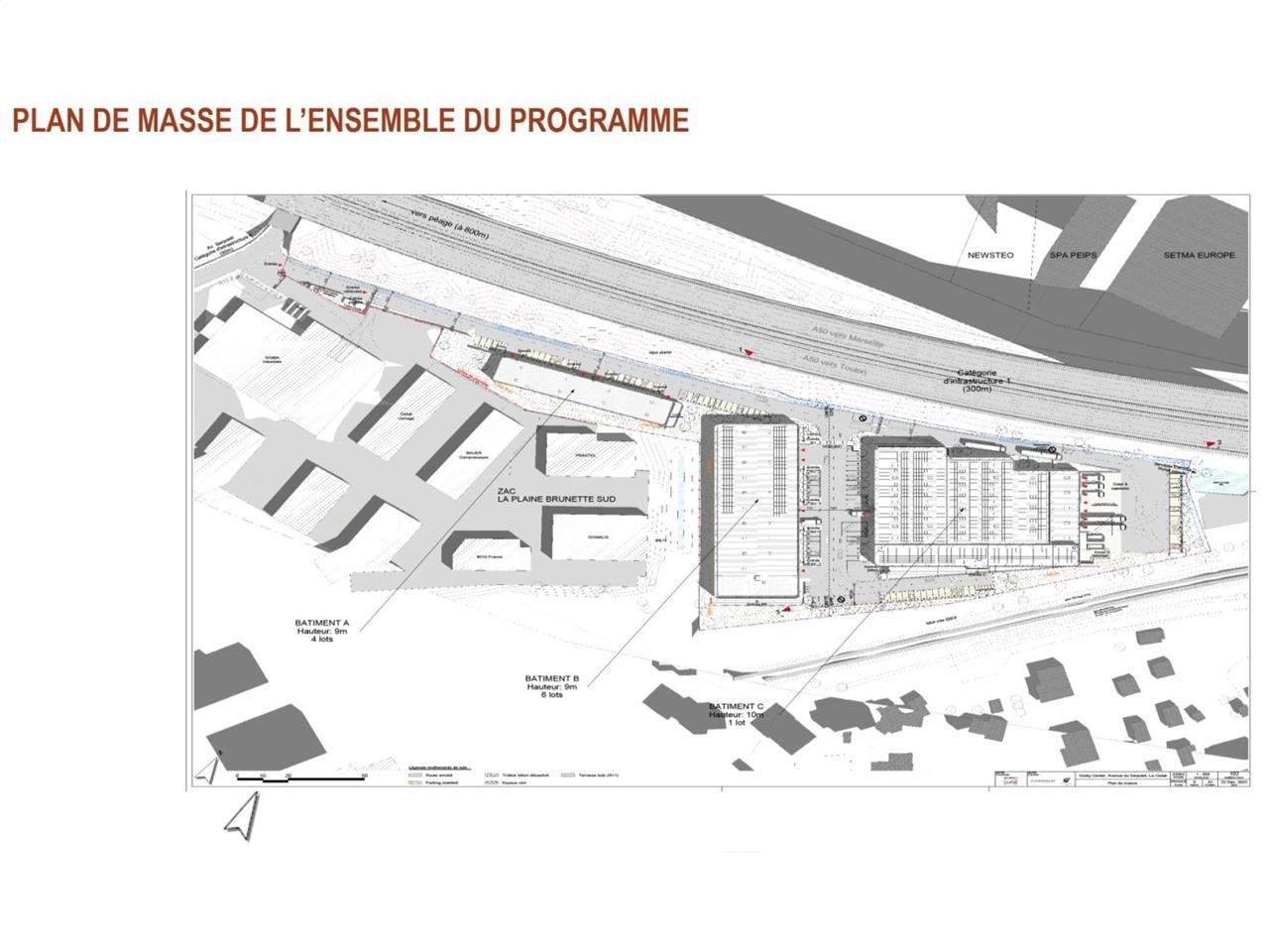 Location entrepots 4676 m² divisibles à partir de 309 m²