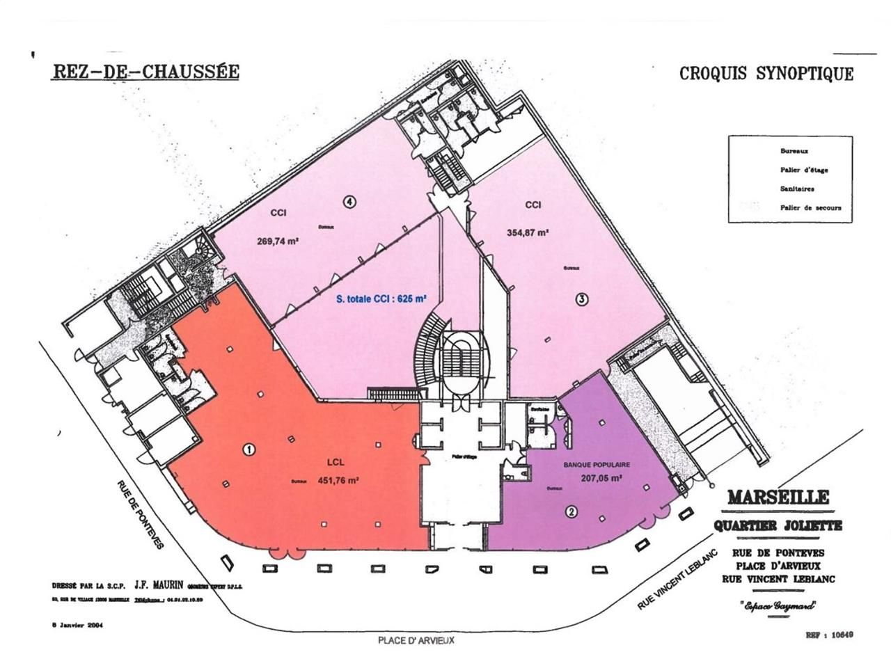 Location bureaux 1010 m² divisibles à partir de 270 m²