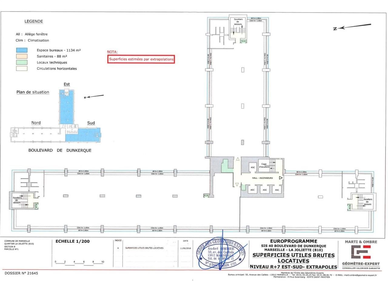 Location bureaux 3532 m² divisibles à partir de 389 m²