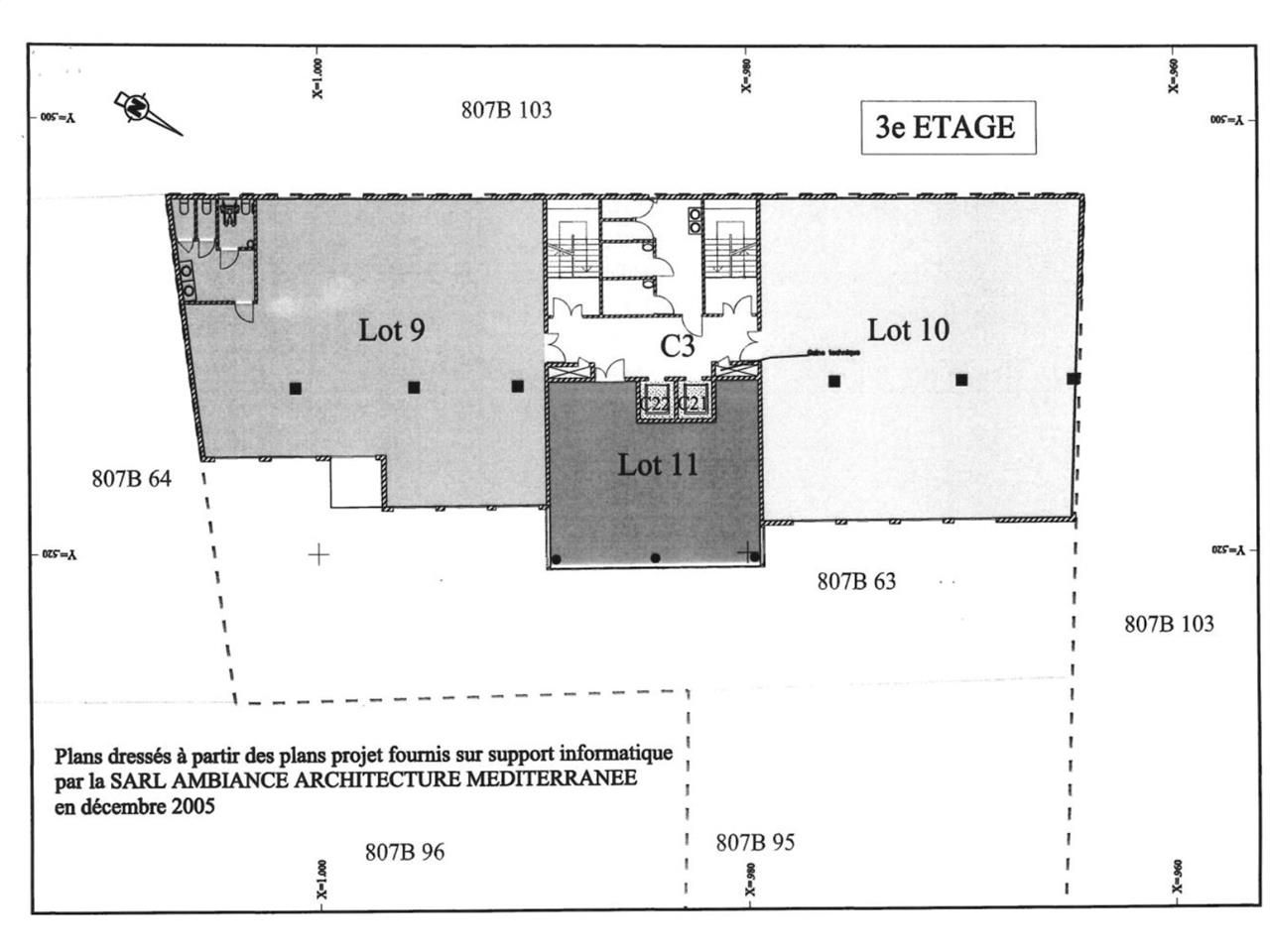 Vente bureaux 505 m² non divisibles