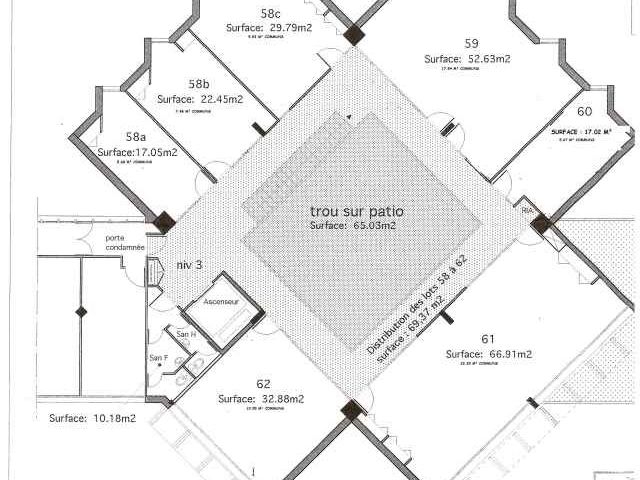 Location bureaux 318 m² non divisibles