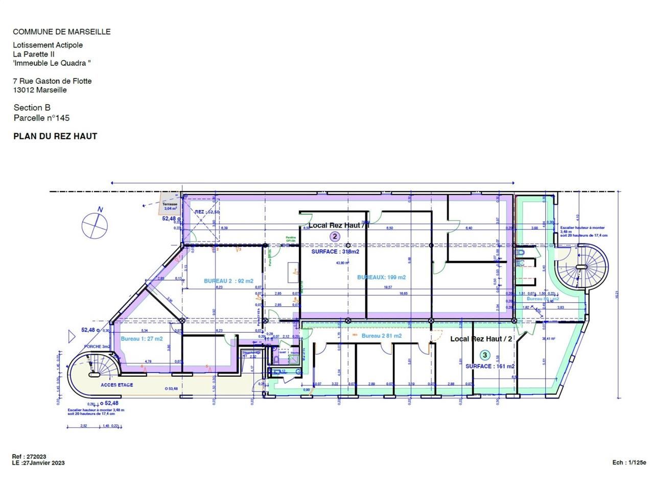 Vente bureaux 643 m² divisibles à partir de 38 m²