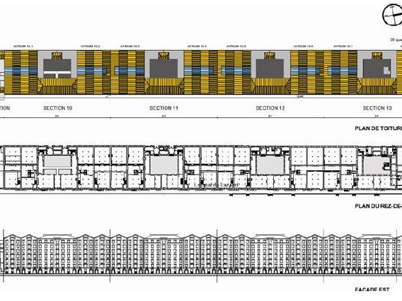 Location bureaux 8039 m² divisibles à partir de 79 m²