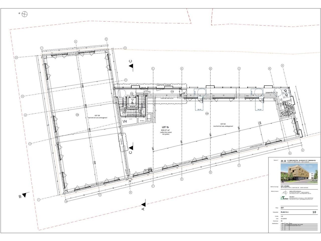 Location bureaux 1200 m² divisibles à partir de 100 m²