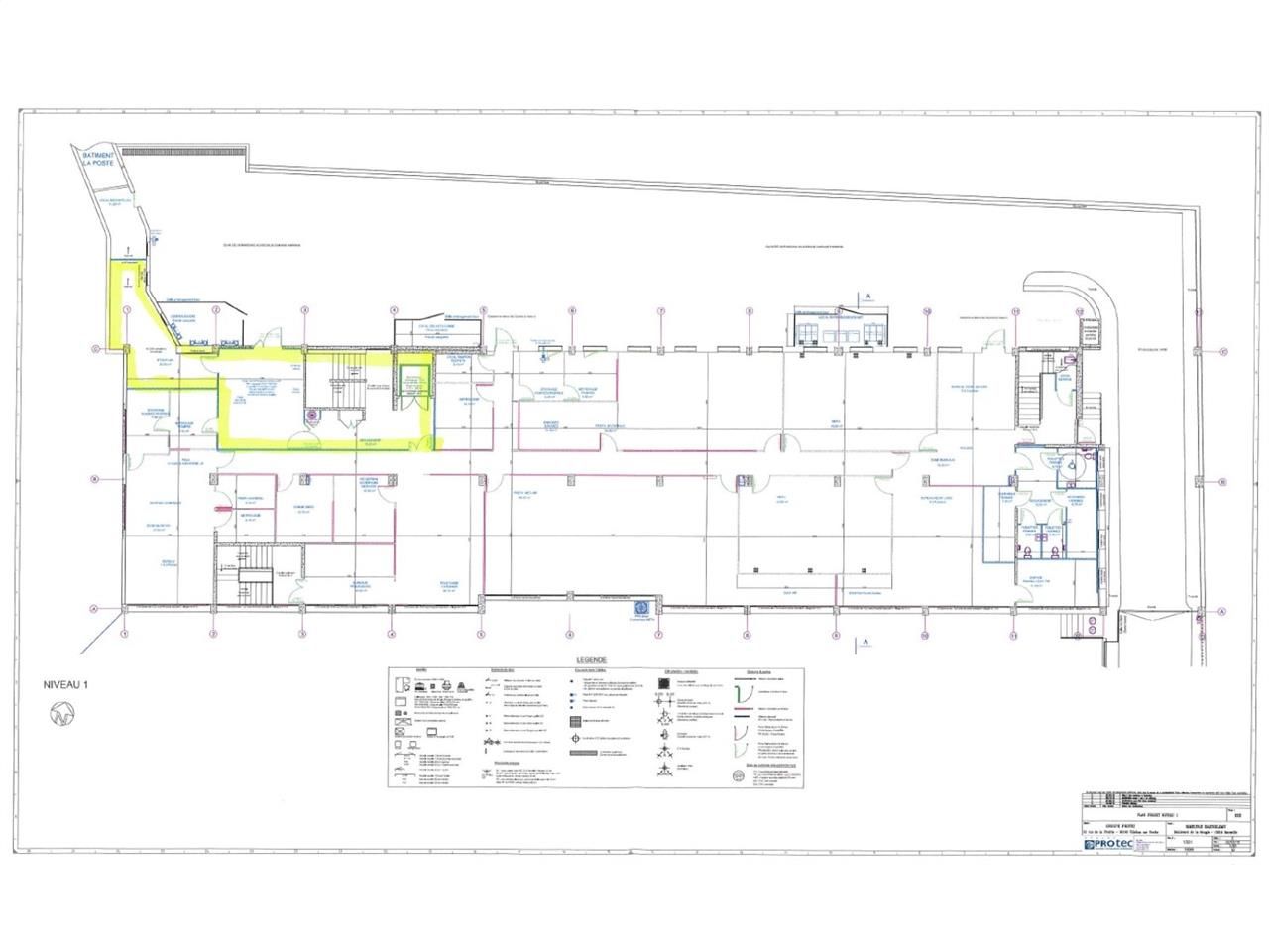 Location bureaux 723 m² non divisibles
