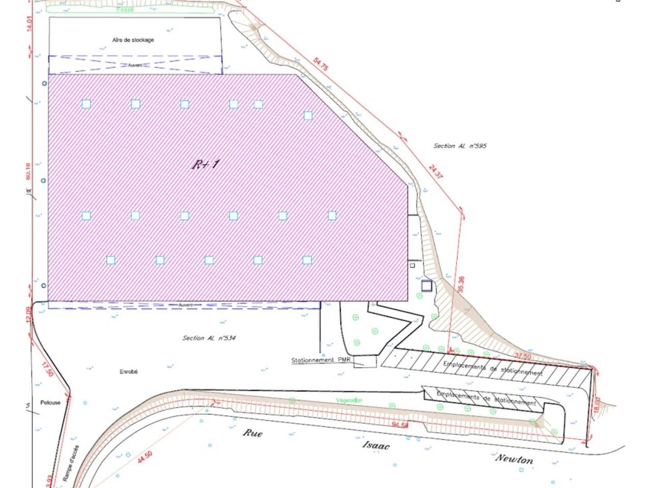 Location entrepots 5398 m² non divisibles