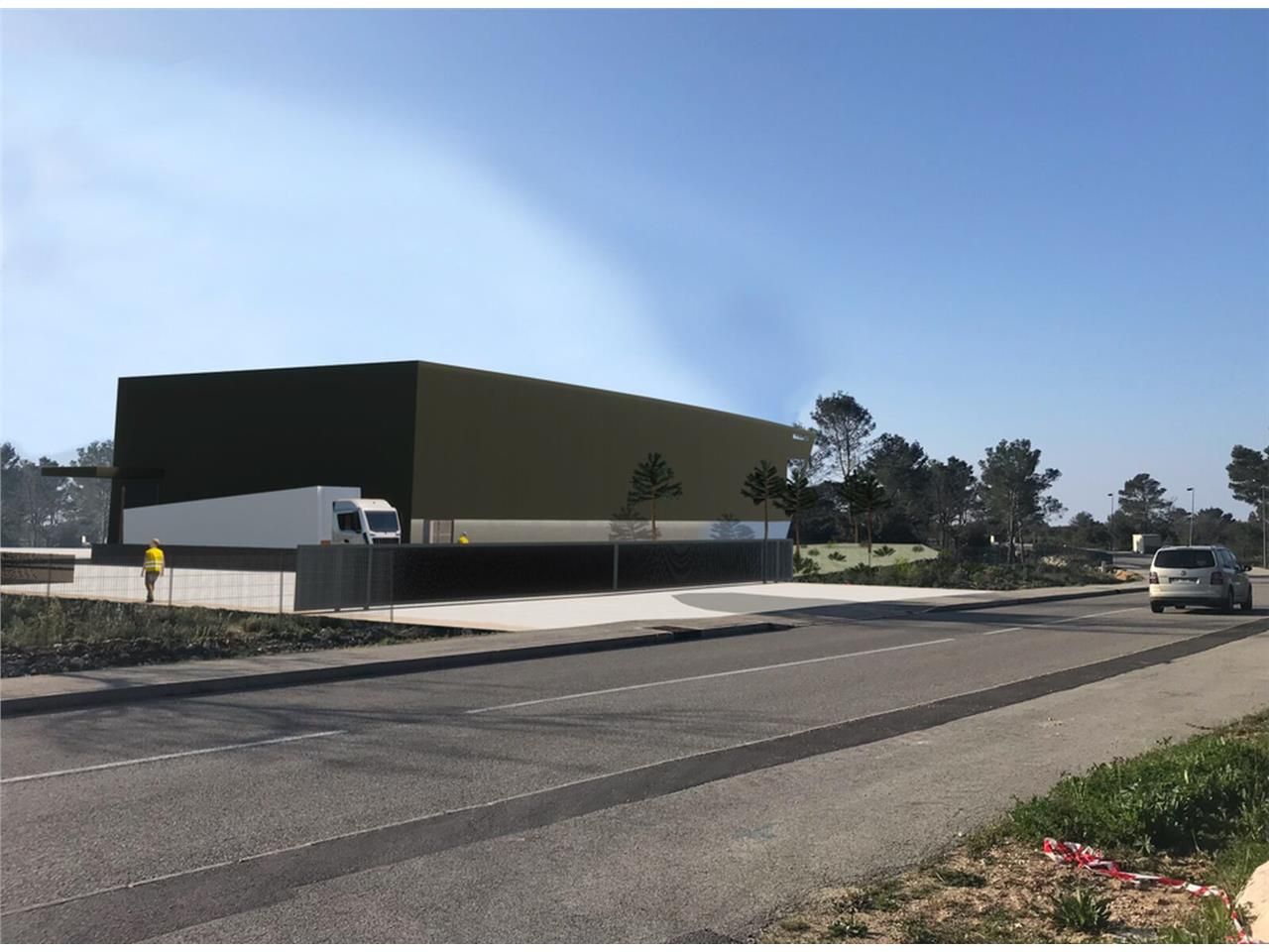 Dans un ensemble industriel composé de 3 bâtiment