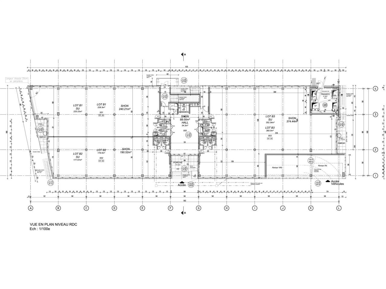 Location bureaux 1569 m² divisibles à partir de 113 m²