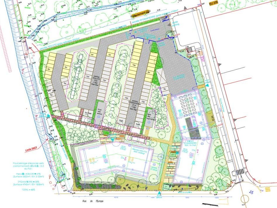 Location bureaux 192 m² non divisibles