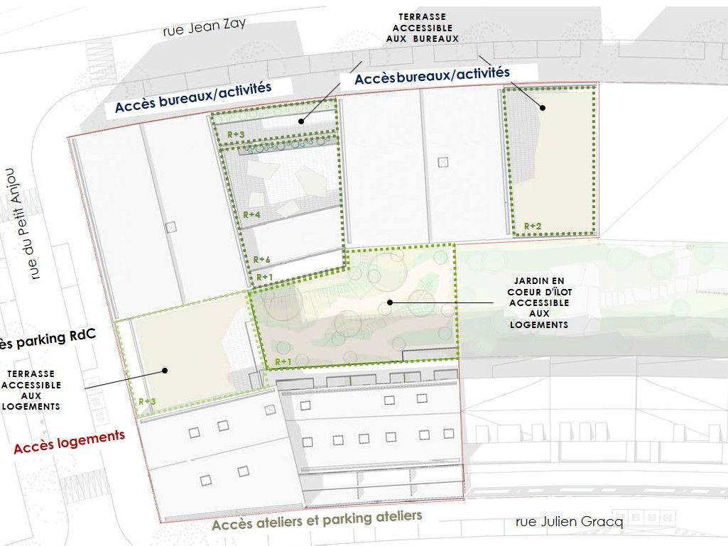 Location bureaux 807 m² divisibles à partir de 161 m²