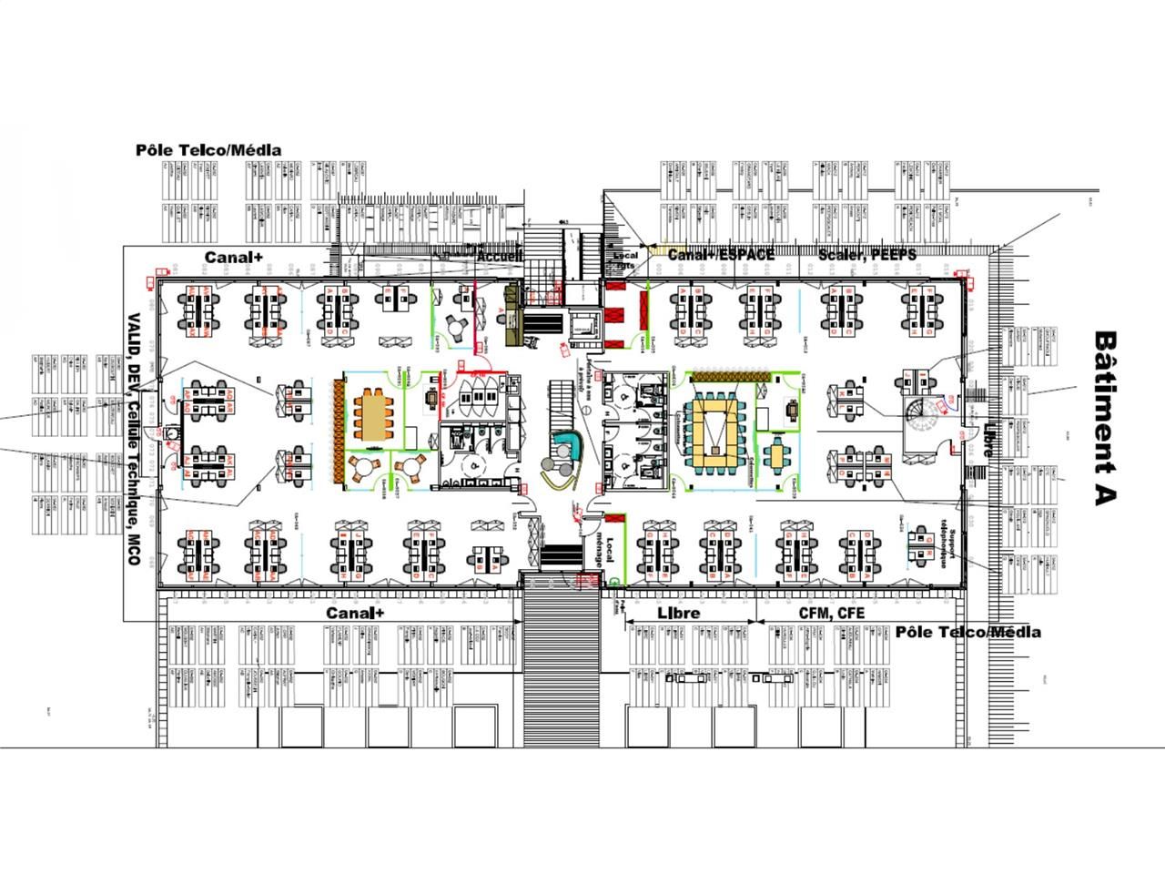 Location bureaux 5440 m² divisibles à partir de 453 m²