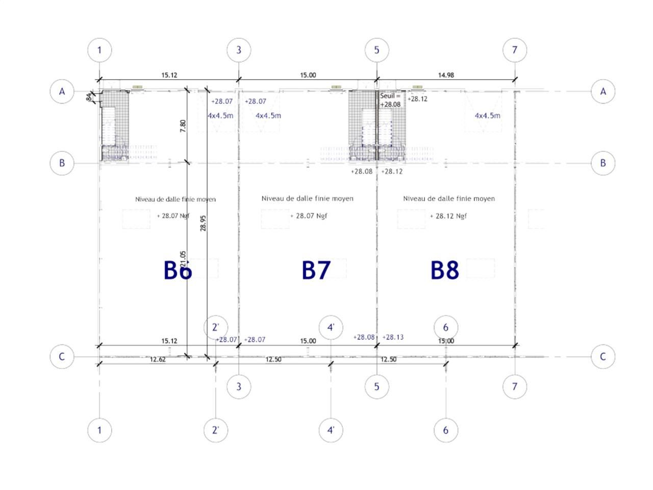Location entrepots 1034 m² divisibles à partir de 517 m²