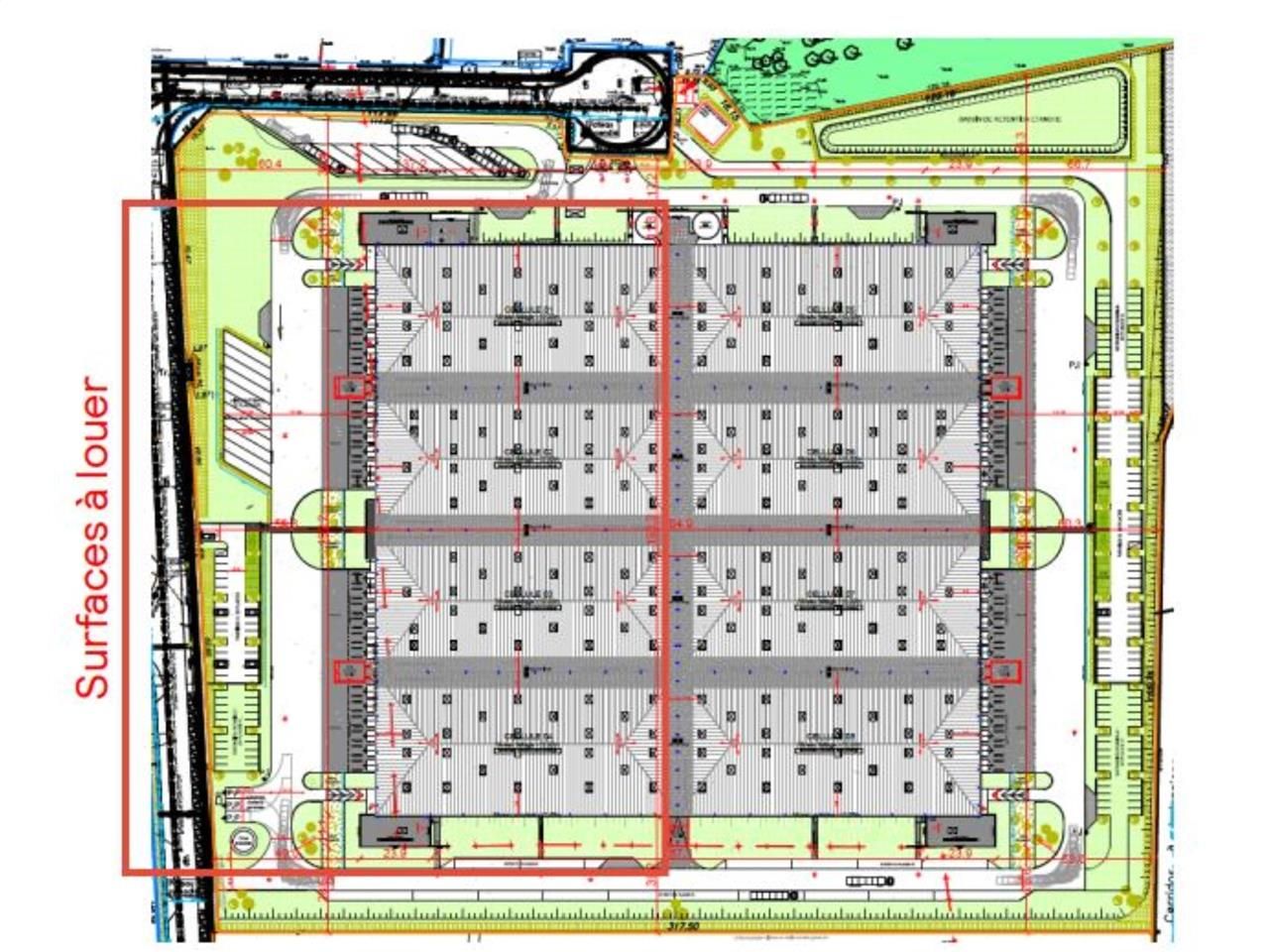 Location entrepots 25824 m² divisibles à partir de 10000 m²