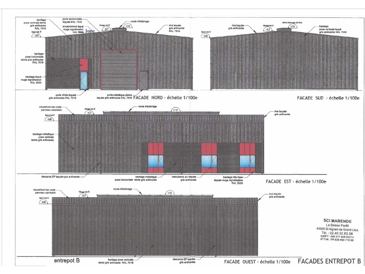 Location entrepots 363 m² non divisibles