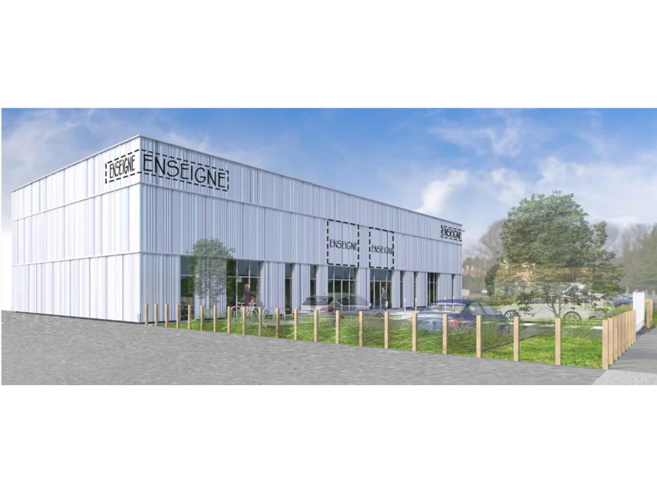 Au coeur de la zone d'activités commerciales de B